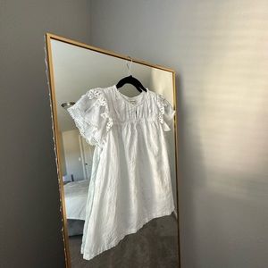 Max Studio White Cotton Blouse